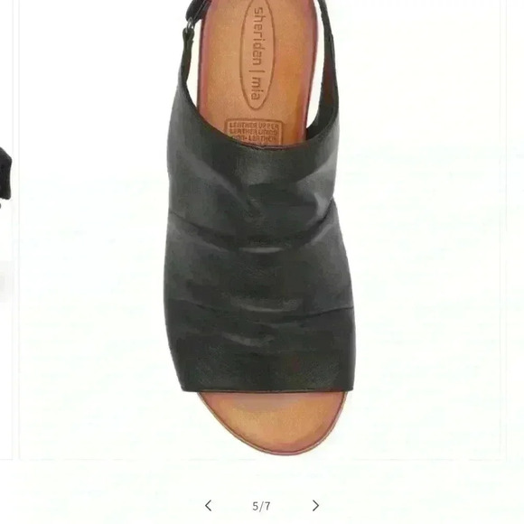 Sheridan Mia -Mya Women Black  Sling Back  Sandals Flat Size EUR 41/US 10-10.5 - Picture 2 of 10